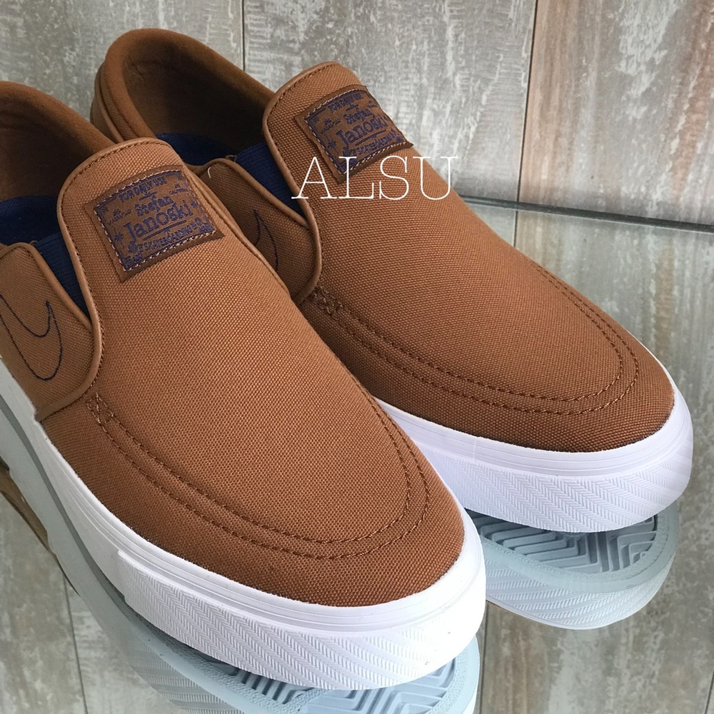 Nike Zoom Stefan Janoski Slip LT British Tan Men’s - Picture 7 of 8